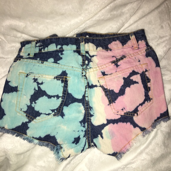 High waisted tie dye shorts BNWT - Picture 2 of 3